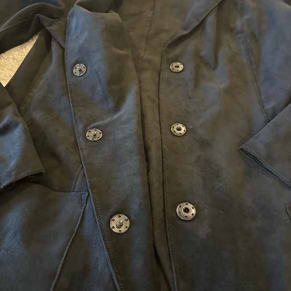 Velvet by Graham & Spencer Black Blazer Tailored Suit Jacket M - Picture 3 of 6